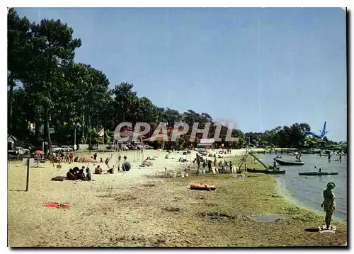 Moderne Karte Cote Aquitaine Cazaux Gironde La Plage