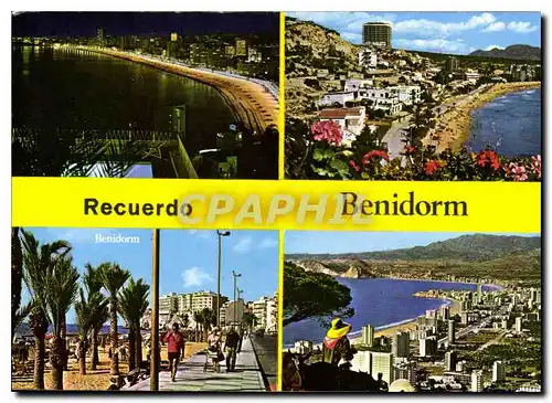 Cartes postales moderne Recuerdo Benidorm