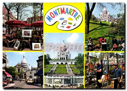 Cartes postales moderne Paris et ses Merveilles Place du Terttre Jardins du Sacre