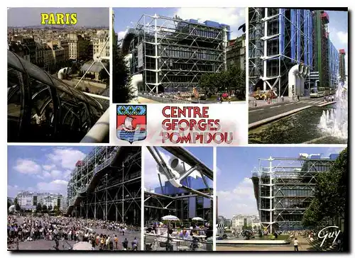 Cartes postales moderne Centre Georges Pompidou