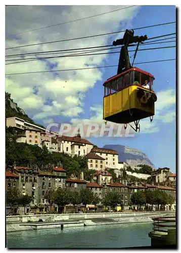 Moderne Karte Grenoble Telepherique de la Bastille