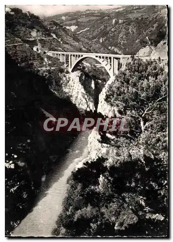 Moderne Karte Les Alpes Pittoresques Le Pont de Ponsonas domine le Drac de plus