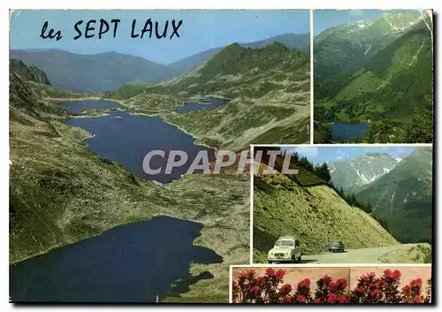 Moderne Karte Les Alpes du Dauphine Lacs et Massuf des Sept laux et nouvelle route