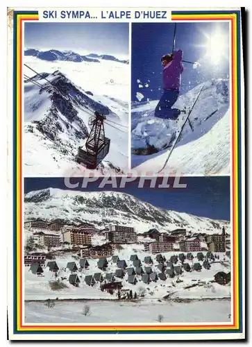 Cartes postales moderne Oisans Dauphine Ski Sympa L'Alpe d'Heuz