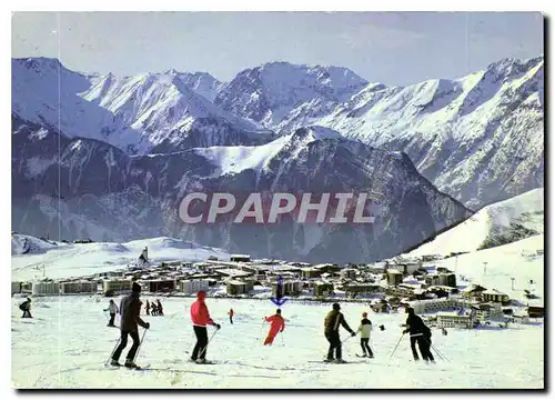 Moderne Karte Alpe d'Heuz Isere