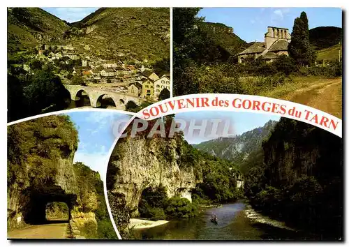 Moderne Karte Souvenir des Gorges du Tarn