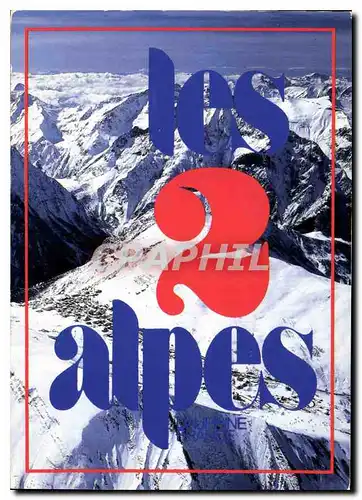 Moderne Karte Les Alpes Dauphine France