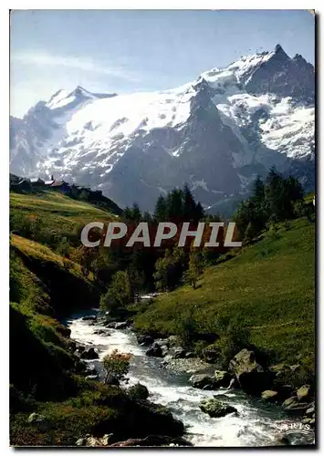 Cartes postales moderne Le Massif de l'Oisans La Meije depuis le Chazelet