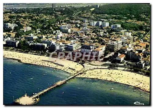 Cartes postales moderne Bassin d'Arcachon Arcachon Gironde vue aerienne la Plage et la Jetee Thiers