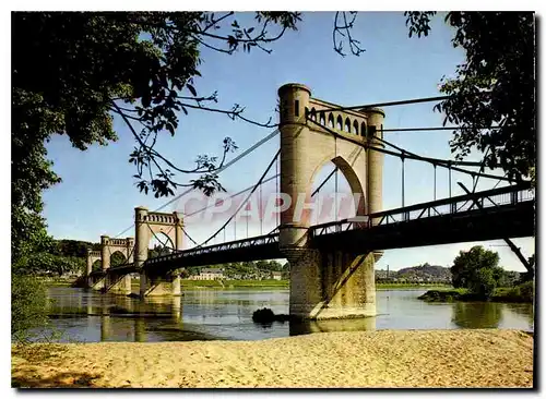 Cartes postales moderne Langeais I et L le Pont suspendu sur la Loire