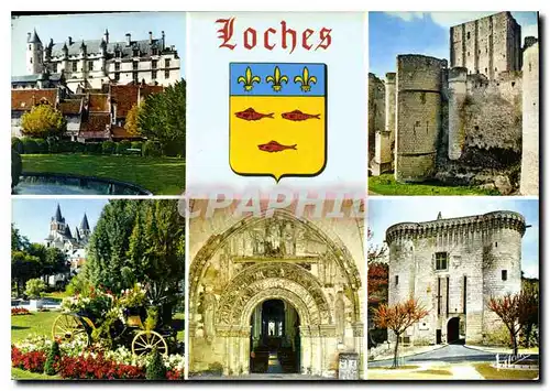 Cartes postales moderne Les Merveilles du Val de Loire Loches Indre et Loire les Logis Royaux du Chateau XV siecle le Do