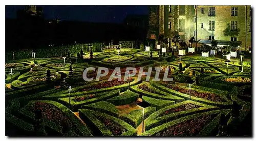 Cartes postales moderne Les Chateaux de la Loire Villandry Indre et Loire le Chateau et les Jardins Renaissance