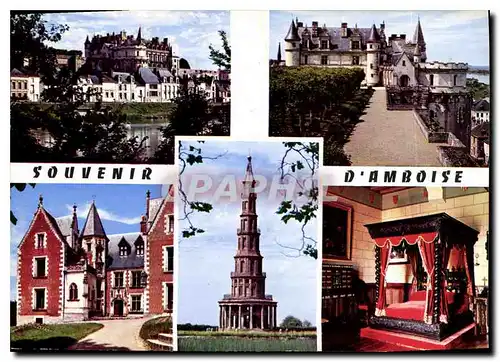 Cartes postales moderne En Touraine Amboise Indre et Loire le Chateau le Clos Luce et la Pagode de Chanteloup