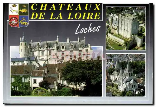 Cartes postales moderne Les Merveilles du Val de Loire Loches Indre et Loire les Logis Royaux vieux Logis a gauche XV si