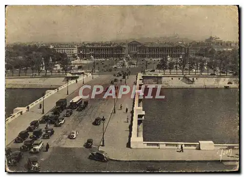 Cartes postales moderne Paris Pont et Place de la Concorde a l'Horizon butte Montmartre