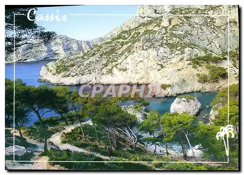 Moderne Karte Rivage Miditerraneen cassis les Calanques