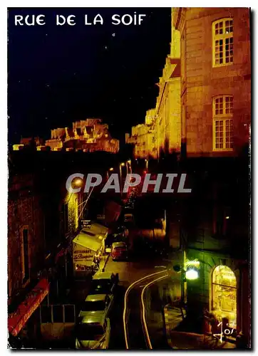 Moderne Karte La Bretagne en Couleurs Saint Malo I et V Rue Jacques Cartier c'est dans cette rue que les corsa