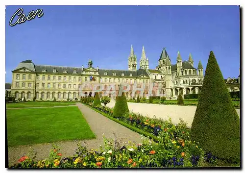 Cartes postales moderne En Normandie Caen Calvados l'Abbaye aux Hommes Fondee par Guillaume le Conquerant au XI siecle v