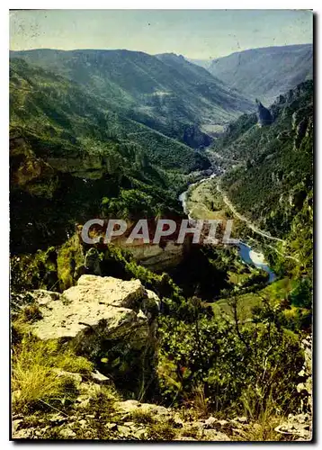 Moderne Karte Les Beaux Sites de la Lozere les Gorges du tarn le Point Sublime