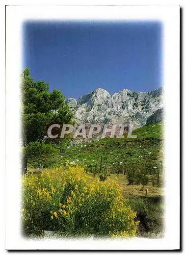 Moderne Karte La Provence et ses Charmes Aix en provence Montagne Sainte Victoire