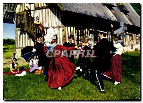 Moderne Karte Folklore de France la Normandie Dansons sous le rouvre une Danse apres les accordailles