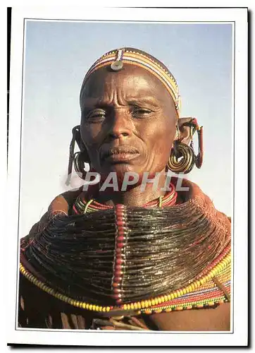 Cartes postales moderne Samburu Women in tnbal costume au nord du Kenya c'est a la nchesse et a la luxuriance de Leurs P