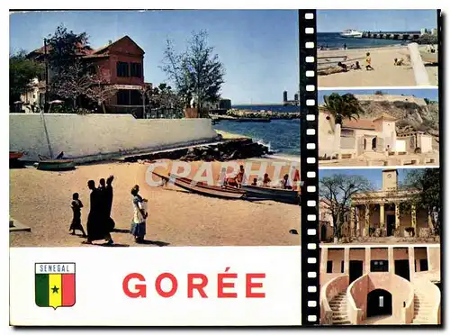 Cartes postales moderne Republique du Senegal Goree le Port arrivee de la Chaloupet la Mosqueel l'eglise la maison des E