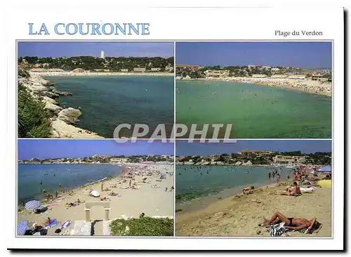 Cartes postales moderne La Couronne Bouches du Rhone France la Plage du Verdon