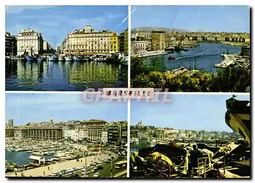 Moderne Karte Reflets de Provence Marseille Bouches du Rhone