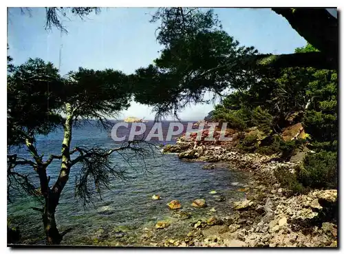 Moderne Karte Lumiere et Beaute de la Cote d'Azur les eaux Calmes des Calanques