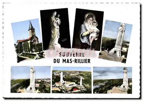 Cartes postales moderne Sanctuaire de Notre Dame du Sacre Coeur le Mas rillier par Miribel Ain Sculpteur G Serraz