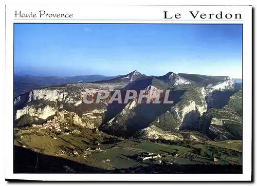 Moderne Karte Alpes de Haute Provence les Gorges du Verdon Rougon et la Cassure du Verdon