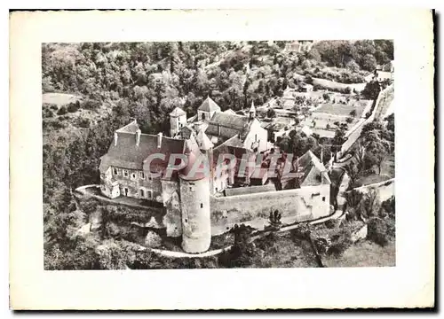 Moderne Karte Abbaye Saint Vincent de Chantelle Allier vue aerienne