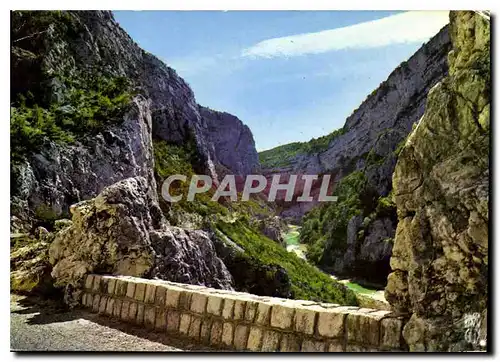 Moderne Karte Paysages de France Gorges du Verdon Var Alpes de Haute Provence un des sites les plus grandioses