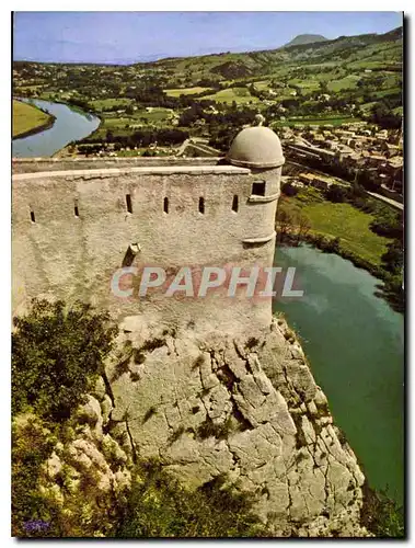 Moderne Karte Sisteron Alpes de Hte Prov la Guerite du Diable XVII S dominant vertigineusement la Durance