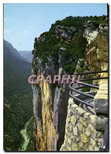 Moderne Karte Les Gorges du Verdun Var Alpes de Haute Provence un des sites les plus Grandioses du Monde ici l