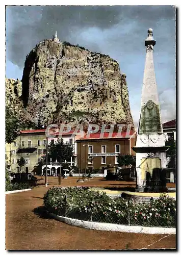 Cartes postales moderne Castellane B A Place Marcel Sauvaire et notre Dame du Roc