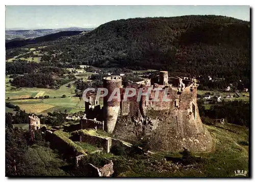 Moderne Karte Auvergne en avion sur le Chateau de Murol Monument historique XIII S Pilote operateur R Henrard