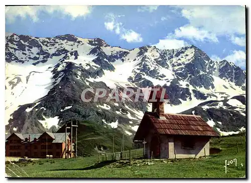 Moderne Karte Col du Lautaret les Pics de neige