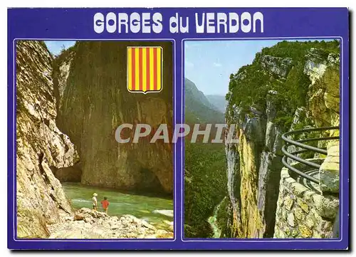 Cartes postales moderne Gorges du Verdon Vap Alpes de Haute Provence un des sites les plus grandioses du monde ici de de