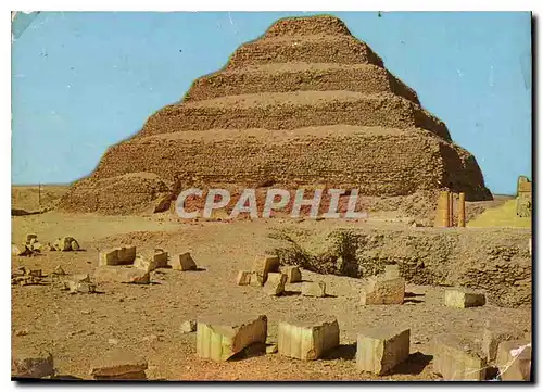 Moderne Karte Sakkara King Zaser's step pyramid