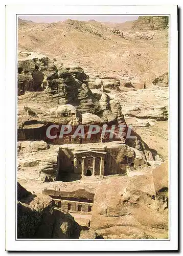 Moderne Karte Au sud du Djebel el Chara la montagne de roche rose a engendre avec bonheur la ville de Petra