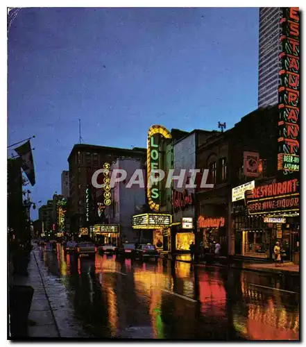 Cartes postales moderne St Catherine St At Night la Rue Ste Catherine le Soir Montreal Canada