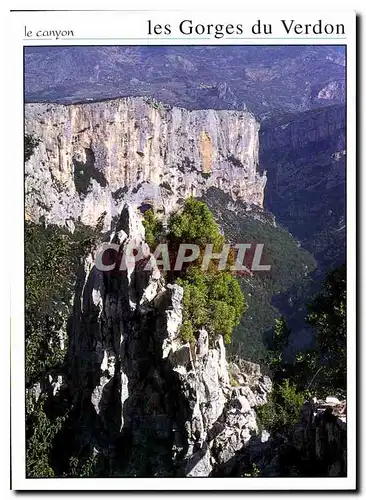 Moderne Karte Les Gorges du Verdon le grand canyon