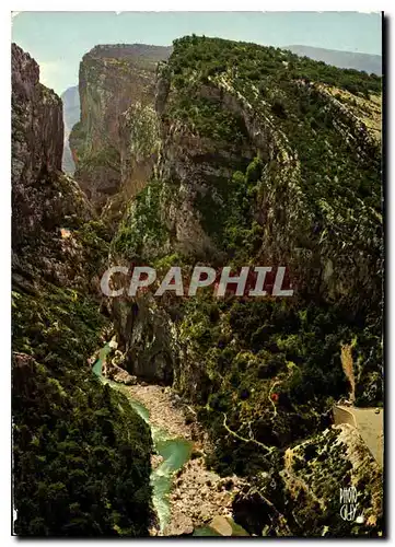 Moderne Karte Les Gorges du Verdon Var Alpes de Haute Provence un des sites les plus grandioses du monde ici l