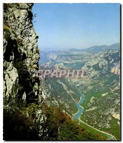 Moderne Karte Haut lieux de la Provence Les Gorges du Verdon Var Alpes de Haute Provence un des plus beaux sit