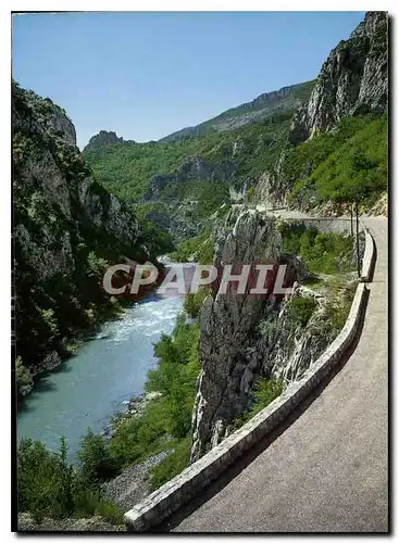 Moderne Karte Les Gorges pittoresque du Verdon l'Entree du Grand a Rougon