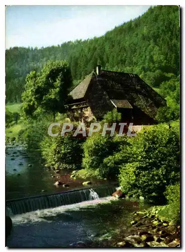 Moderne Karte Schwarzwald Altes Schwarzwaldhaus bei Neiderwasser im Gutachtal