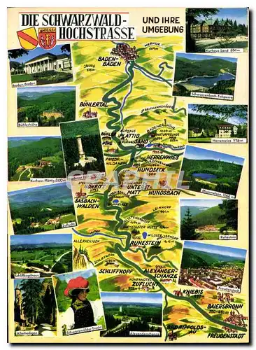 Cartes postales moderne Die Schwarzwald Hochstrasse