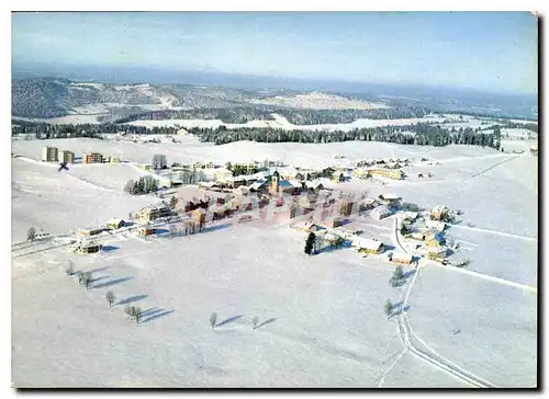 Moderne Karte Les Bois Franches Montagnes vue aerienne